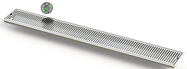 Built-in stainless steel drip tray 40x22 with drain