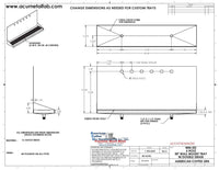 Thumbnail for Wall Mount Drip Tray with Double Drains | 6-3/8