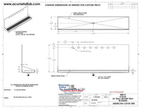 Thumbnail for Wall Mount Drip Tray with Drain | 6-3/8